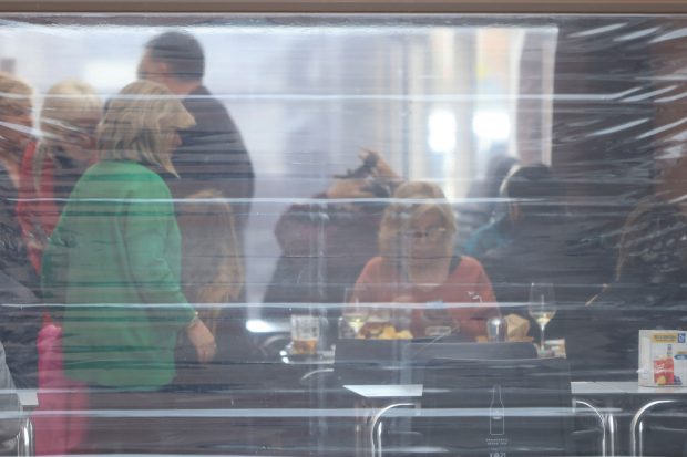 Terelu Campos en un restaurante / Gtres