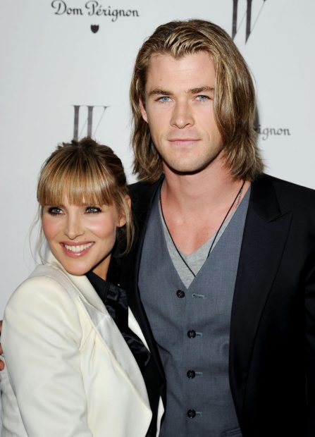 Chris Hemsworth y Elsa Pataky en un photocall / Gtres