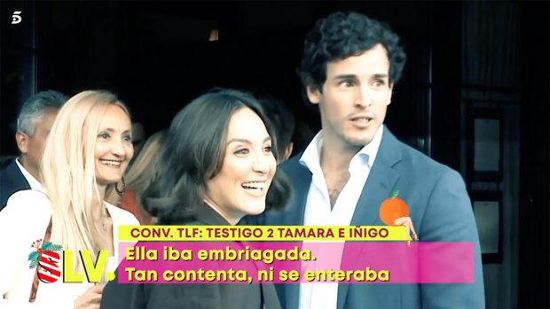 Tamara Falcó e Íñigo Onieva muy felices en una imagen de 'Sálvame' / Telecinco