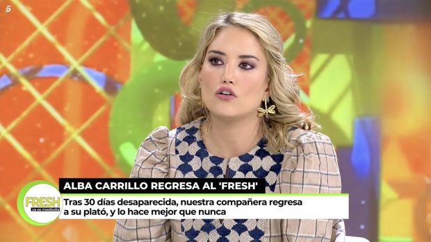 Alba Carrillo en 'Ya es mediodía'. / Telecinco