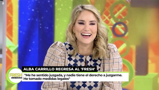 Alba Carrillo en 'Ya es mediodía'. / Telecinco