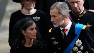 Los Reyes de España en el funeral de la Reina Isabel. / Gtres