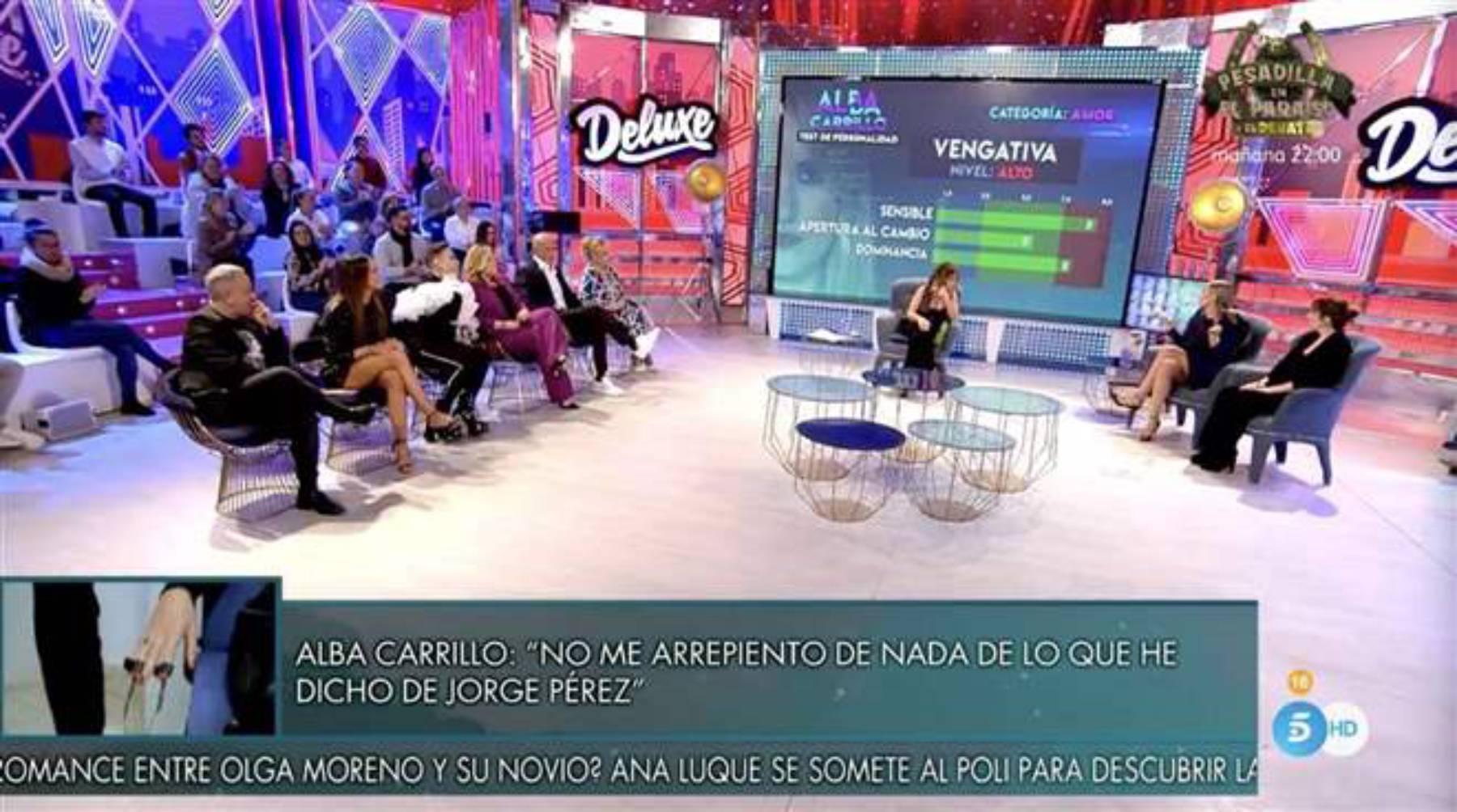 Alba Carrillo en 'Sábado Deluxe' / Telecinco