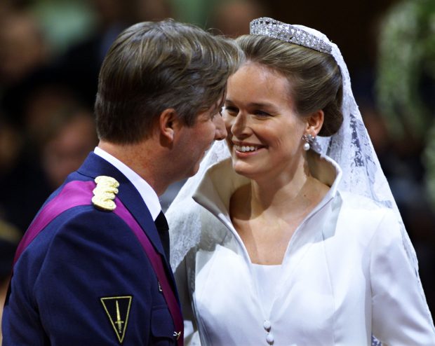 Matilde de Bélgica en su boda con el Rey Felipe. / Gtres