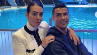 Georgina Rodríguez y Cristiano Ronaldo en Riad / Instagram