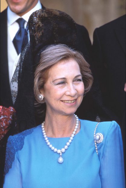La Reina Sofía en la boda de la Infanta Elena. / Gtres