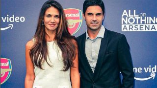 Mikel Arteta y Lorena Bernal, en un photocall / Instagram