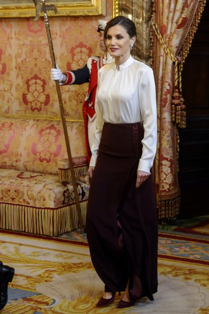 La Reina en 2019 durante la recepción del Cuerpo Diplomático / Gtres
