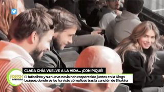 Gerard Piqué y Clara Chía en ‘Ya es mediodía’. / Telecinco