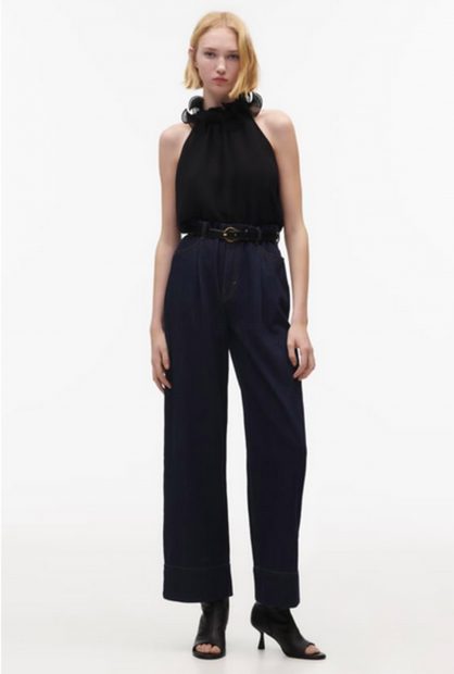 Top cuello halter negro de Zara / Zara
