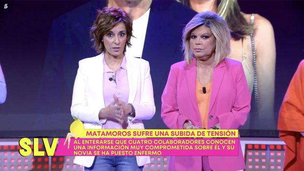 Terelu Campos y Adela González en 'Sálvame'. / Telecinco