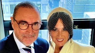 Carlos Herrera y Pepa Gea en su boda. / Redes sociales