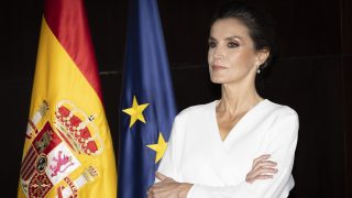 La Reina Letizia en una recepción a la colectividad española en Angola. / Gtres