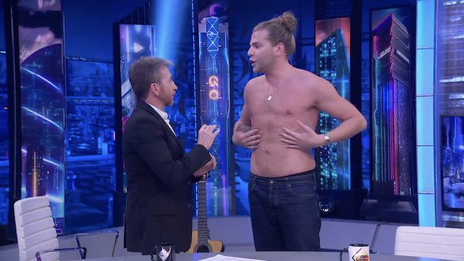 Eduardo Navarrete y Pablo Motos en 'El Hormiguero'. / Antena 3