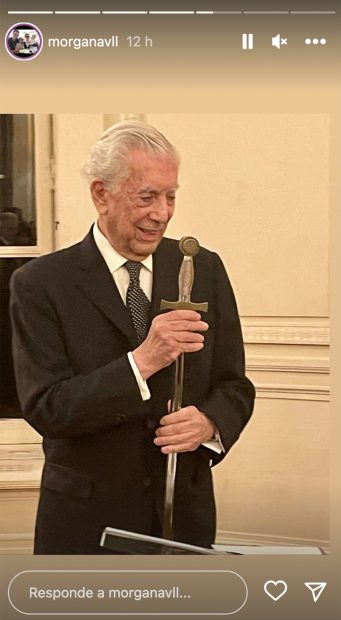 La espada de Mario Vargas Llosa / Instagram