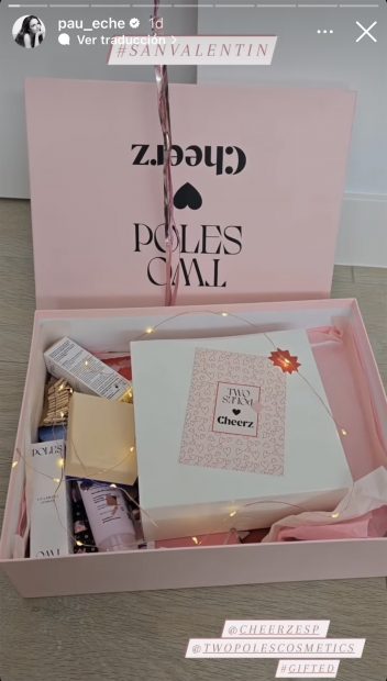 Paula Echevarría recibe productos de Two Poles / Instagram