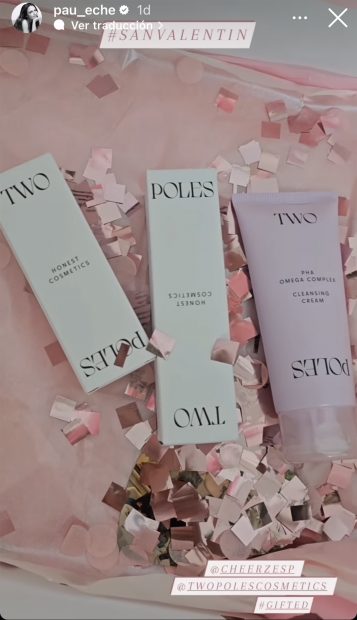 Paula Echevarría recibe productos de Two Poles / Instagram