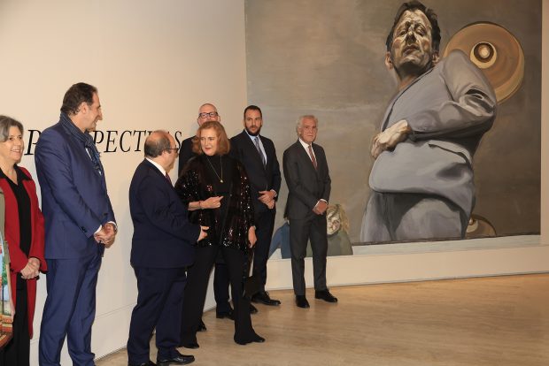 Borja y Francesca Thyssen en el Museo Nacional Thyssen-Bornemisza. / Gtres