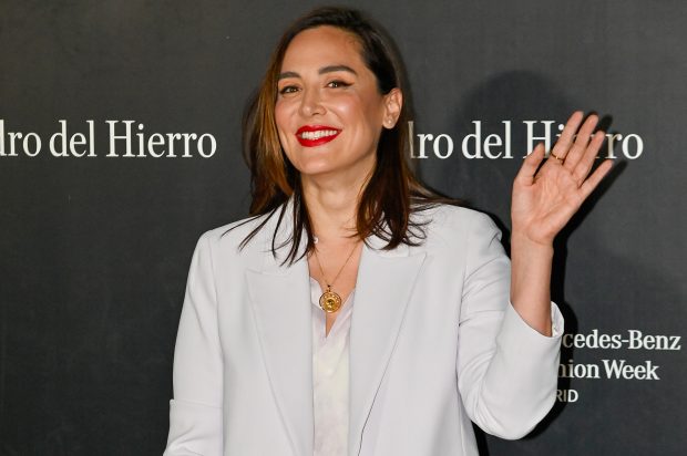 Tamara Falcó en el desfile de Pedro del Hierro. / Gtres