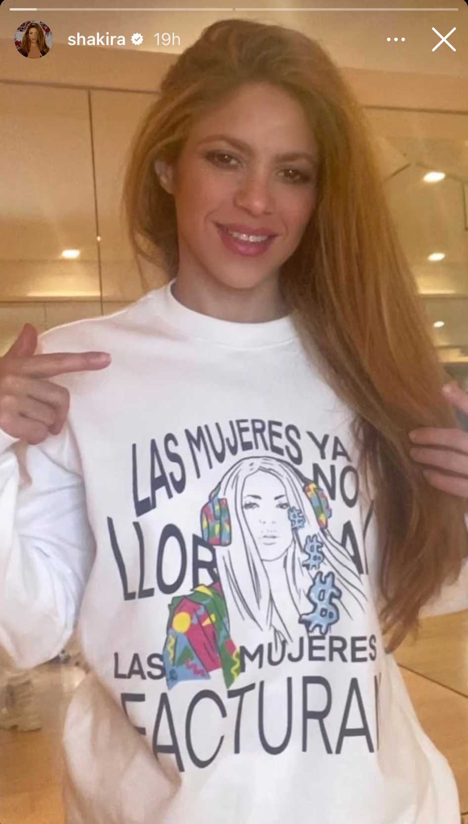 Shakira en un stories de Instagram / Instagram 