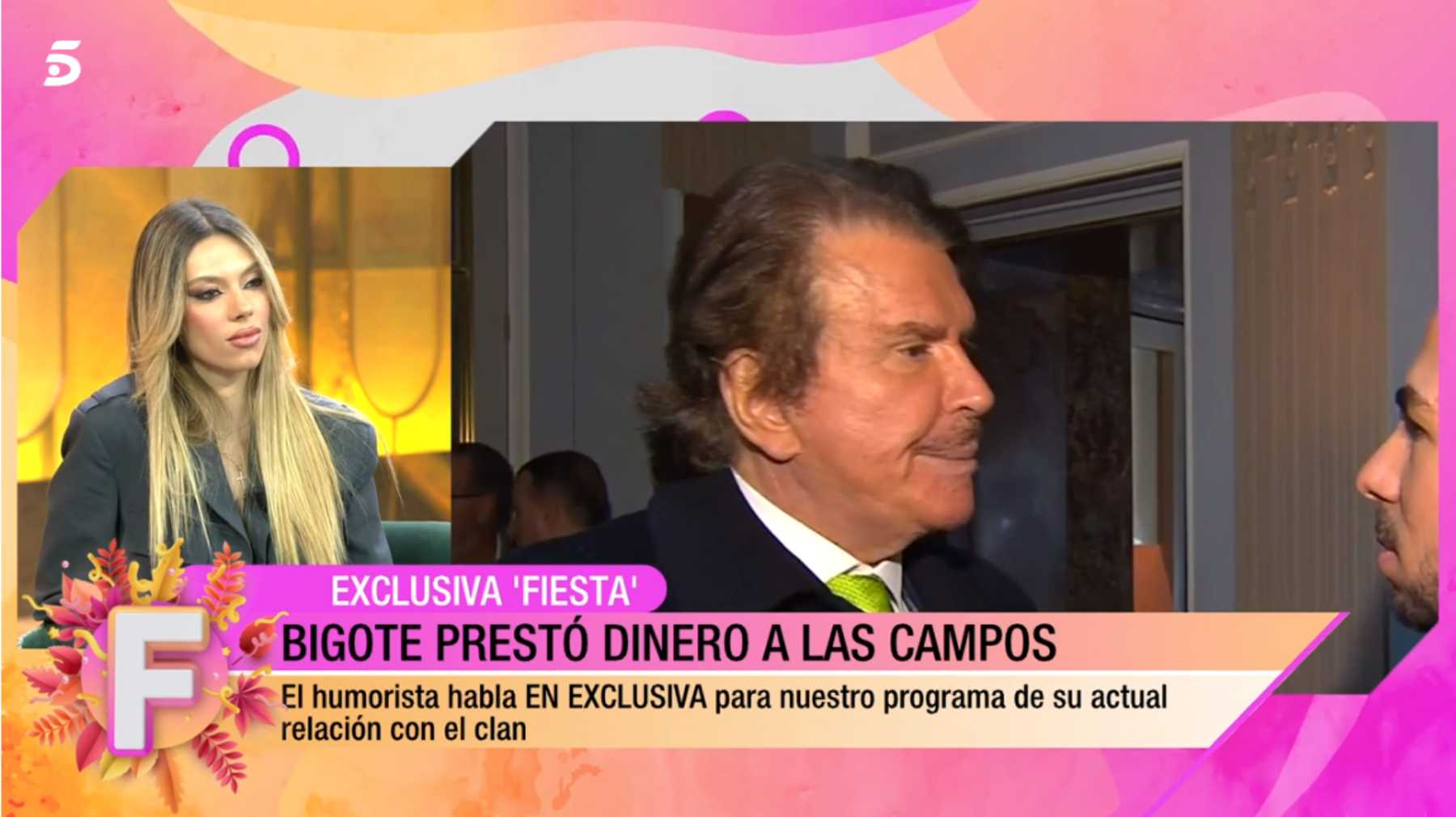 Bigote Arrocet habla para el programa 'Fiesta' / Telecinco