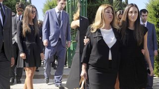 Ana Boyer, Laura Boyer y Tamara Falcó en el funeral de Miguel Boyer / Gtres