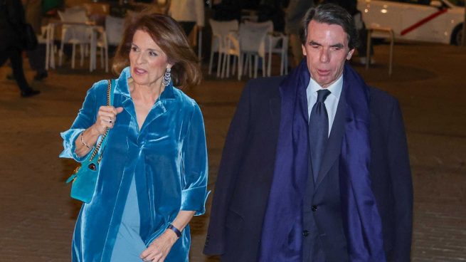 José María Aznar y su esposa en su 70º cumpleaños / Gtres