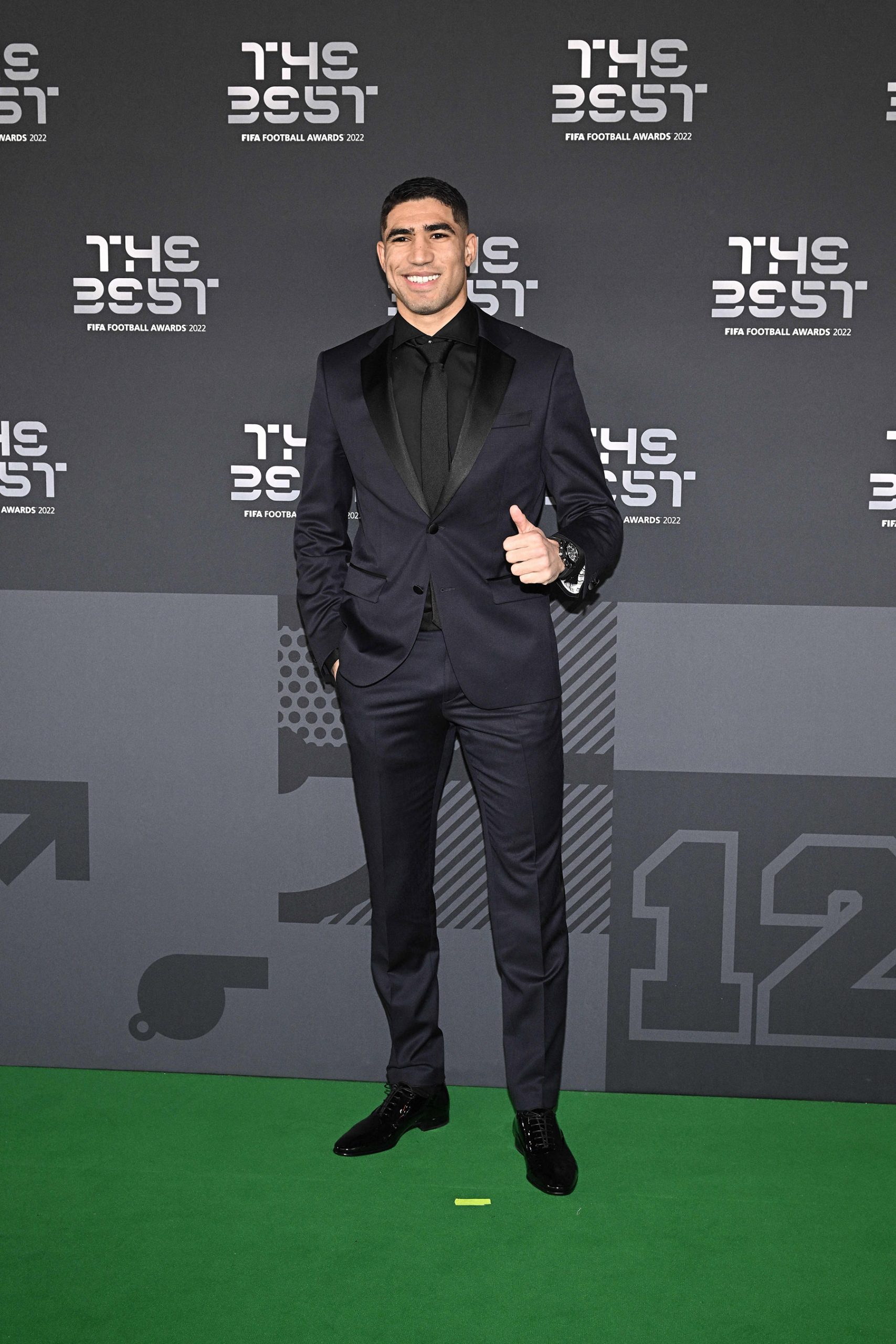 Achraf Hakimi en los premios The Best. / Gtres