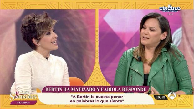 Fabiola Martínez y Sonsoles Ónega en 'Y ahora Sonsoles'. / Antena 3