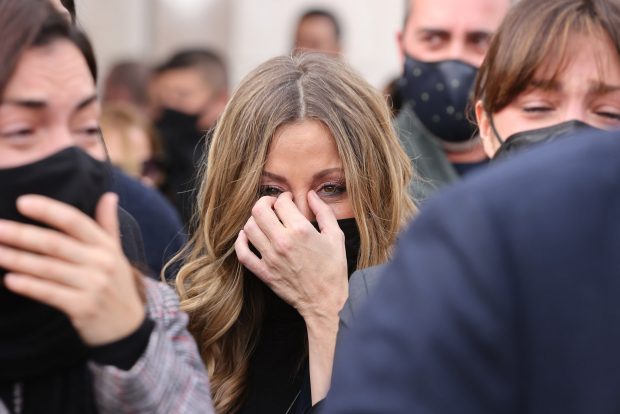 Verónica Romero en el funeral de Alex Casademunt / Gtres