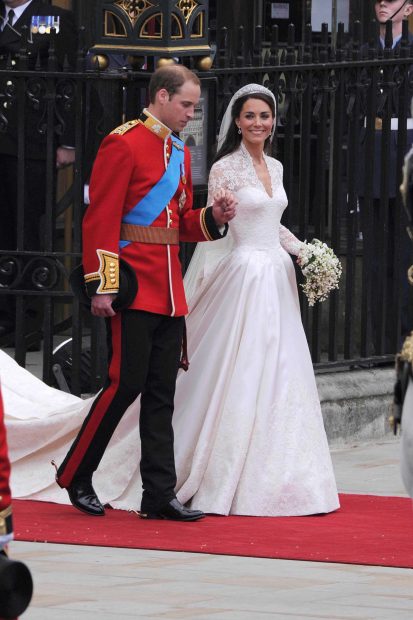 Catalina y el Príncipe Guillermo durante la celebración de su boda / Gtres