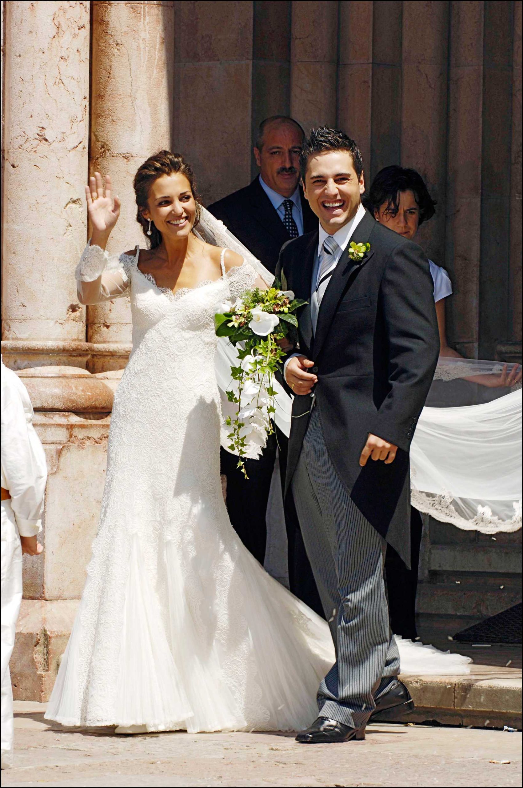Paula Echevarría y David Bustamante el día de su boda / Gtres
