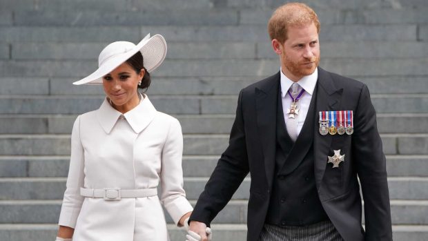 Prince Harry and Meghan in an official law / Gtres