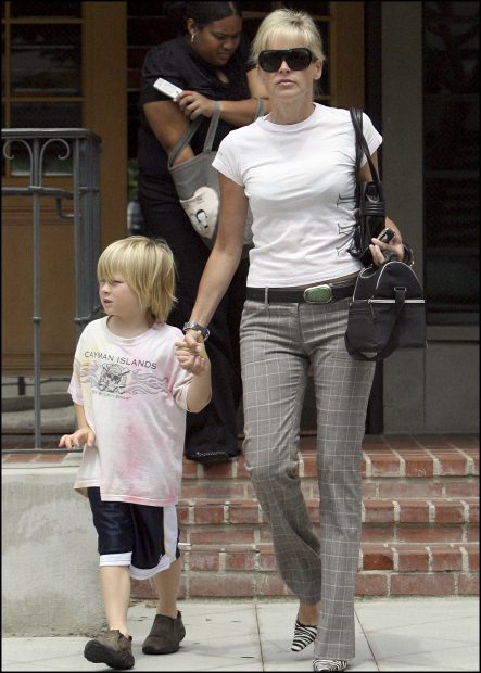 Sharon Stone y su hijo Roan / Gtres