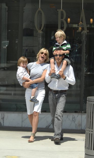 Sharon Stone y sus hijos / Gtres