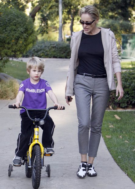 Sharon Stone y su hijo Roan / Gtres