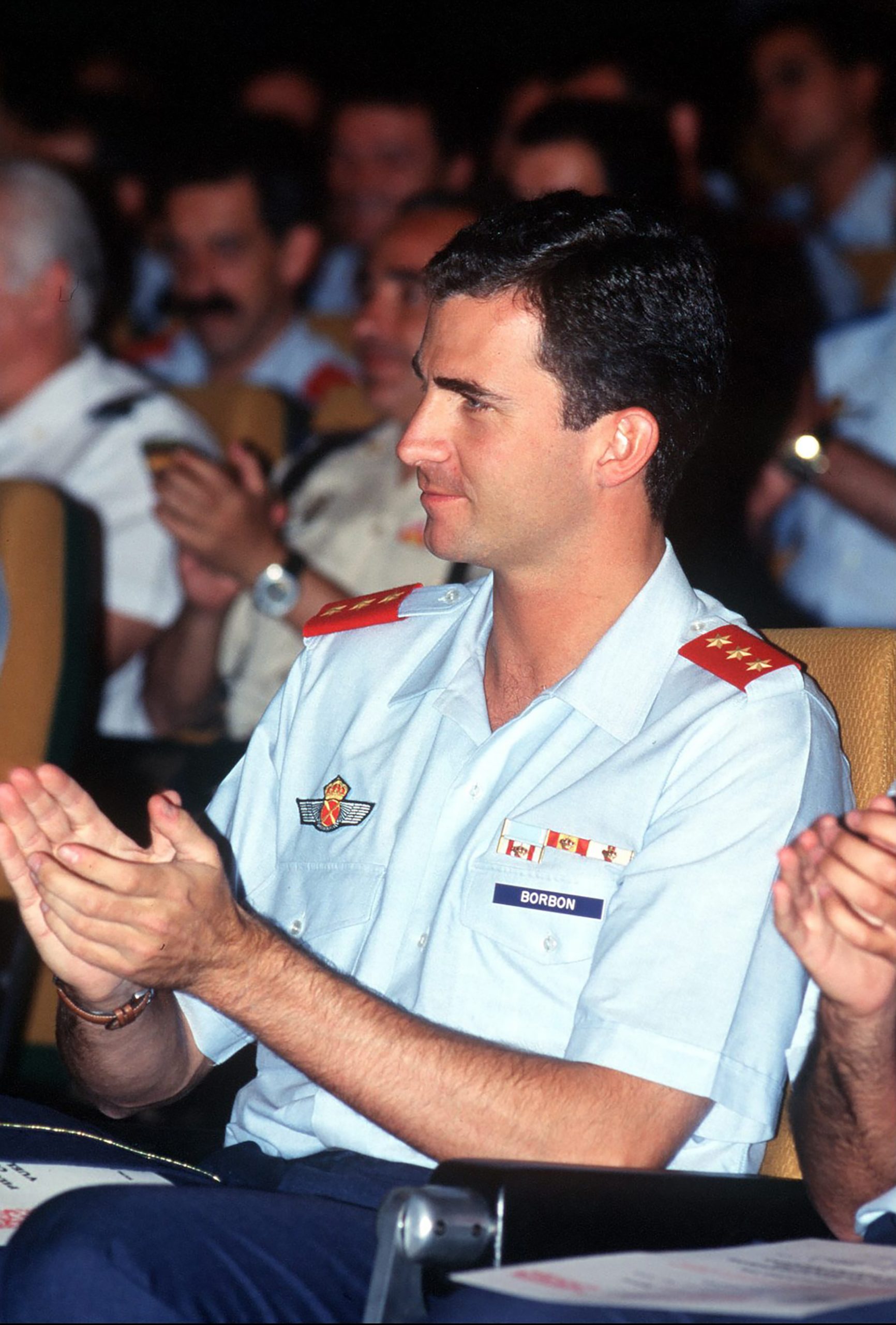 Felipe de Borbón durante su formación en la Escuela Militar del Aire de San Javier, Murcia. / Gtres