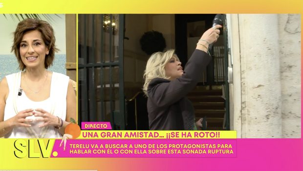 Adela González y Terelu Campos en 'Sálvame'. / Telecinco