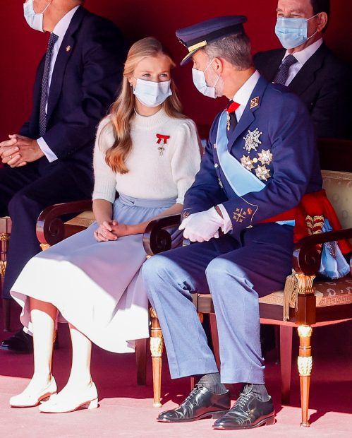 Don Felipe en una imagen con la Princesa Leonor en 2020 / Gtres