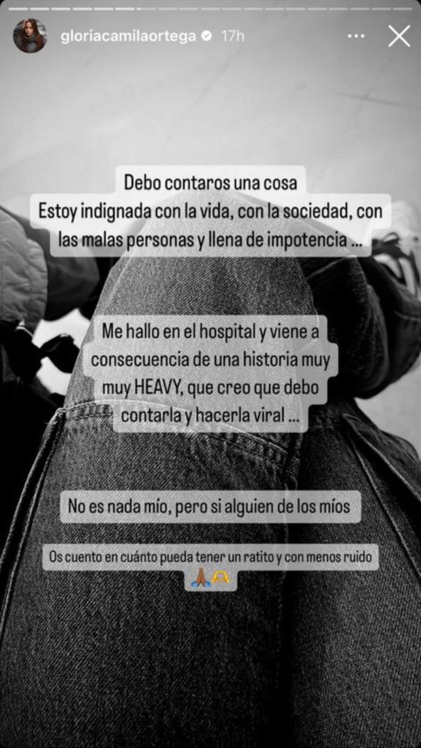 Stories de Instagram de Gloria Camila / Instagram 