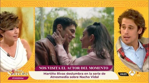 Sonsoles Ónega y Martiño Rivas en 'Y ahora Sonsoles'. / Antena 3