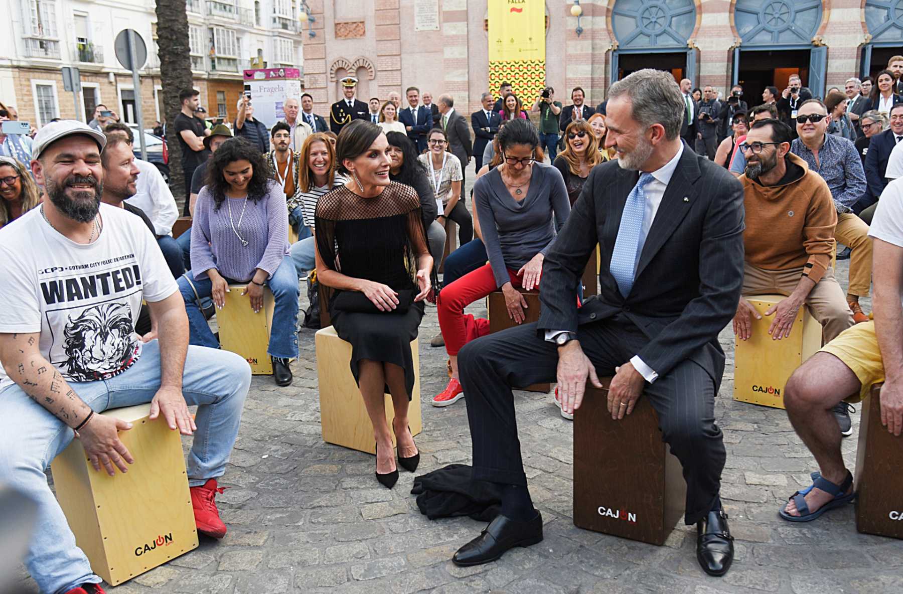 Los Reyes en una cajonada en Cádiz / Gtres