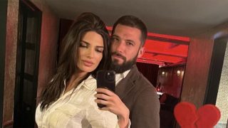 Jota Peleteiro junto a Miriam Gurutze. / Instagram