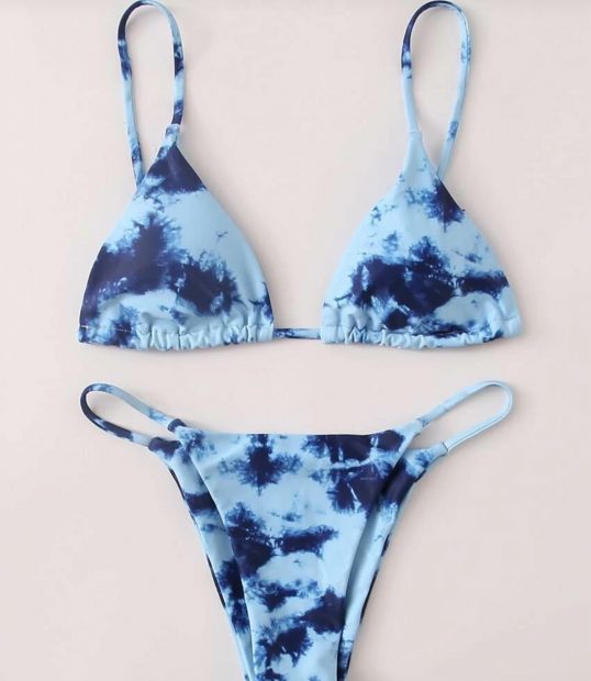 Bikini con estampado tie dye / Shein