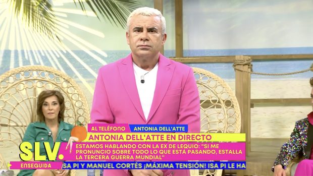 Antonia Dell'Atte en una llamada telefónica con 'Sálvame'. / Telecinco