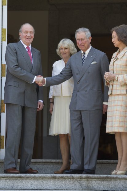 Don Juan Carlos junto al rey Carlos III / Gtres