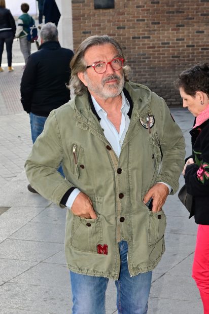 Pepe Navarro en el funeral de Laura Valenzuela. / Gtres