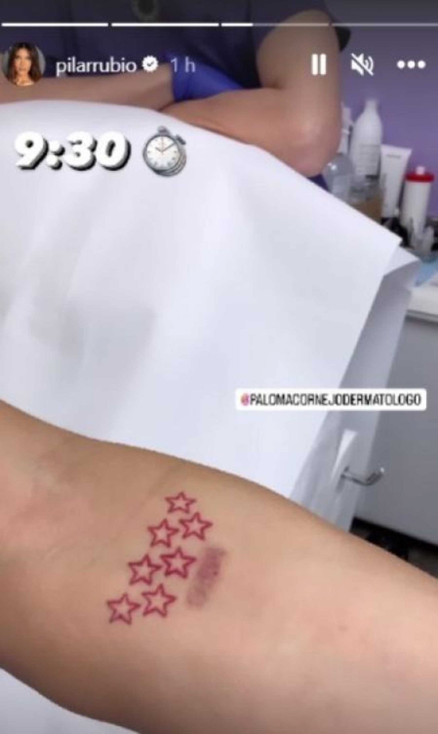 Tatuaje de Pilar Rubio en honor a Madrid / Instagram