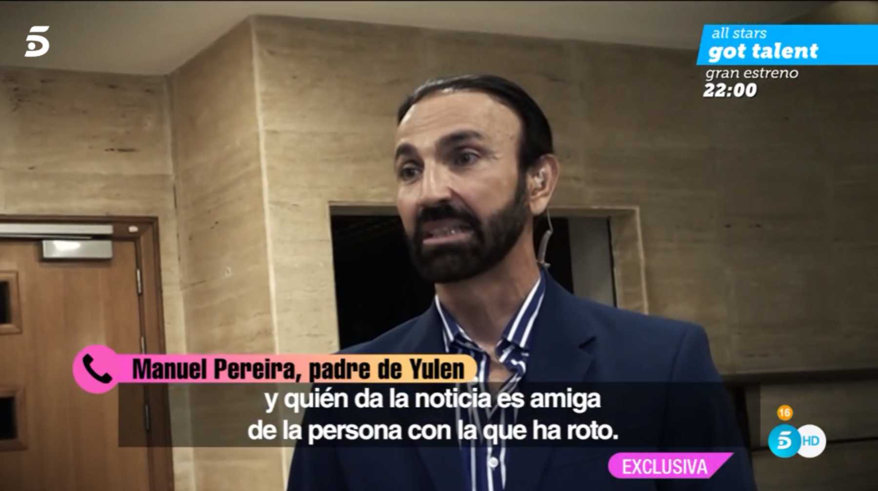 Manuel Pereira, el padre de Yulen Pereira en 'Fiesta' / Telecinco