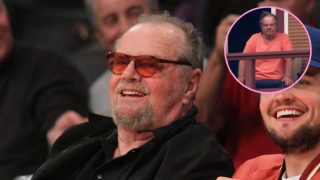 El actor Jack Nicholson en un partido de Los Ángeles Lakers / Gtres